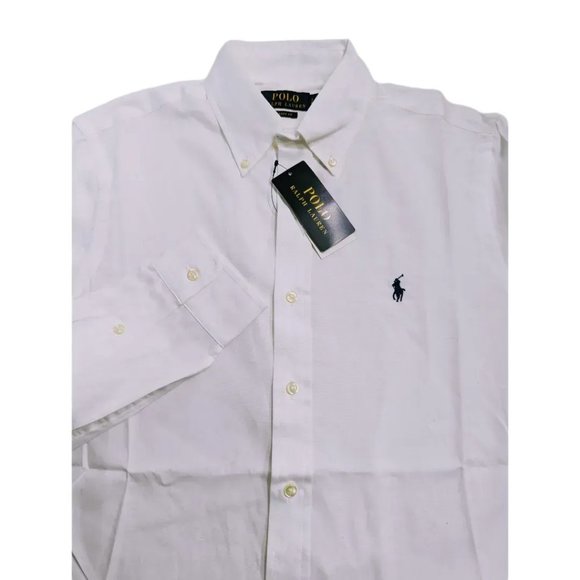 Polo Ralph Lauren White Cotton Button Down Shirt Sz S Classic Fit NWT $99 - Picture 5 of 5